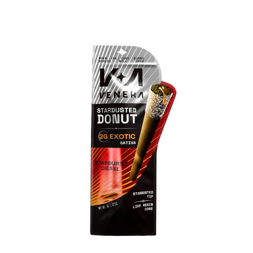 Venera Exotic Stardust Donut - Hemp Pre-Rolls (2g) (Single) - MK Distro