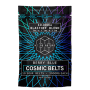 Hi On Nature (HON) -  Blastoff Blend Sour Belts (THC-A + THC-P + D8) - Delta Gummies (1000mg x 10 Gummies) - MK Distro