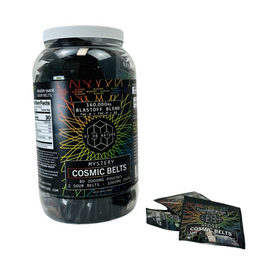 Hi On Nature (HON) - Blast Off Blend (D8+THC-A+THC-P) Mystery Cosmic Belts Sour Belts - (2000mg x 80) - MK Distro