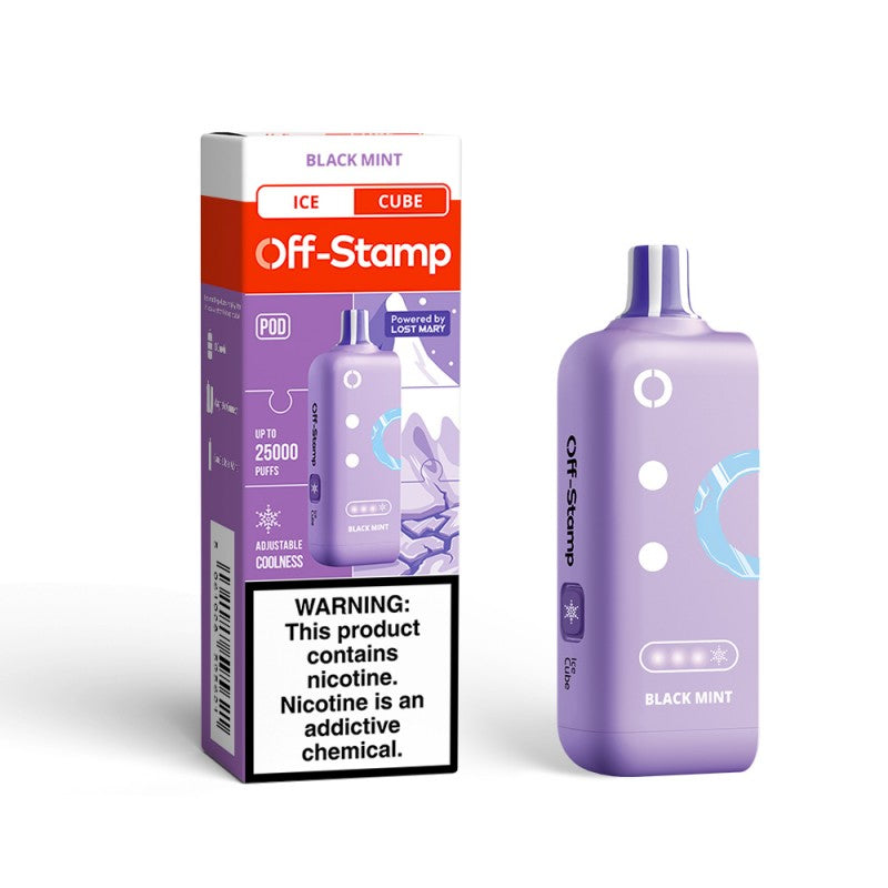 Off Stamp Cube Pod - Disposable Vapes (5% - 25,000 Puffs) - Box of 5 (TEXAS COMPLIANT)