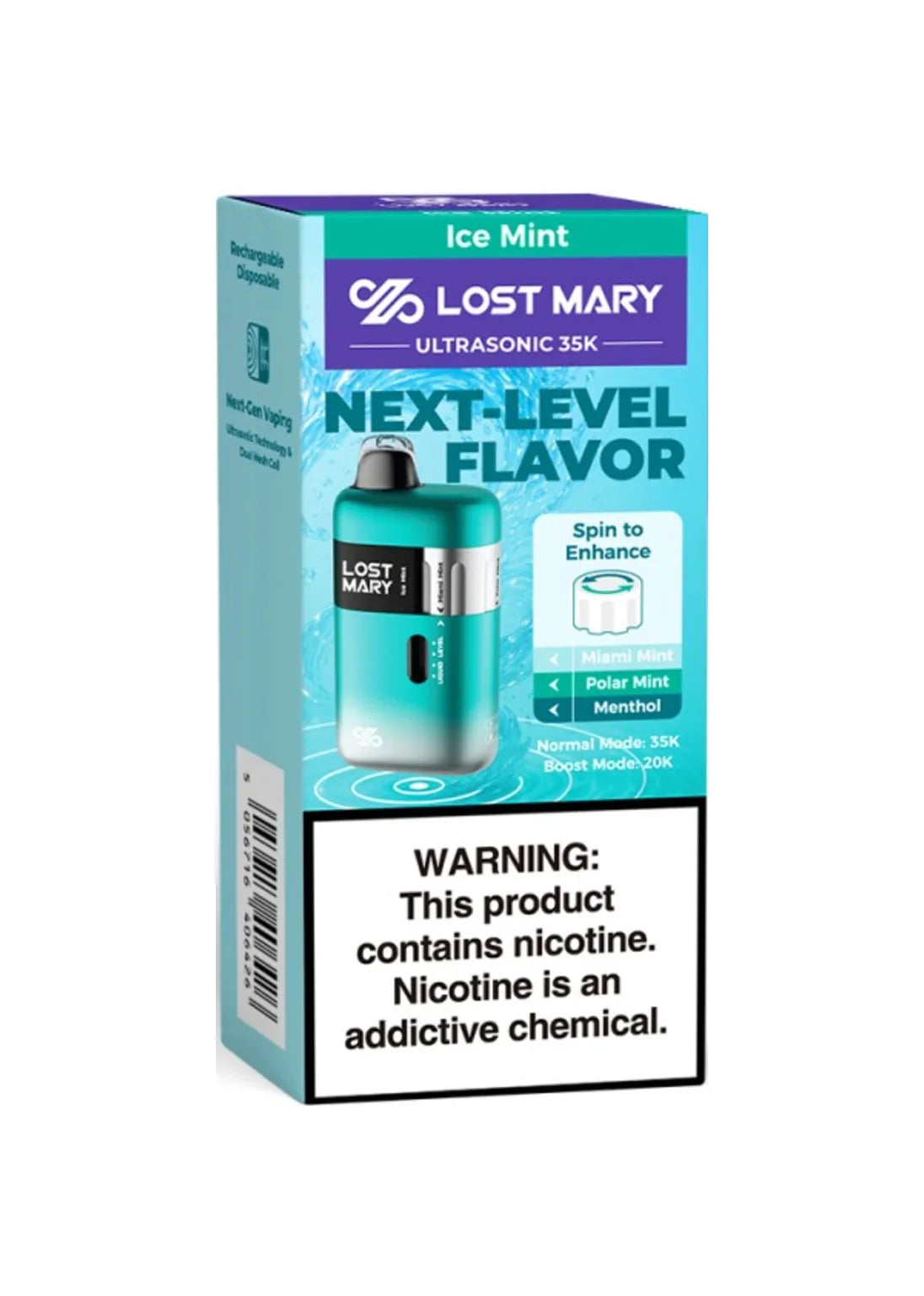 Lost Mary Ultrasonic - Disposable Vapes (5% - 35,000 Puffs) - Box of 5( SALE ONLY OUT OF TEXAS)
