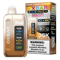 Oxbar x Pod Juice Ice-Nic Control - Disposable Vapes (5% - 35,000 Puffs) - Box of 5 - MK Distro
