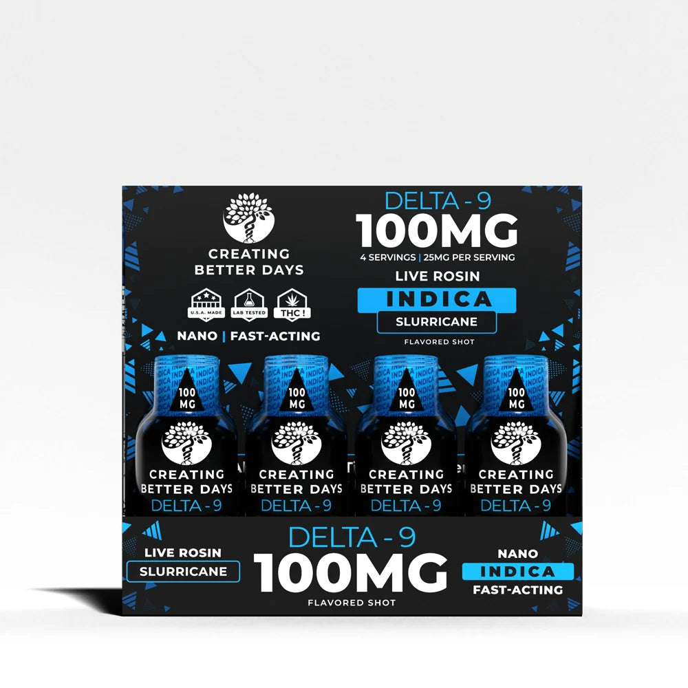 Creating Better Days - D9 100MG Infused Shots - Pack of 12 - MK Distro