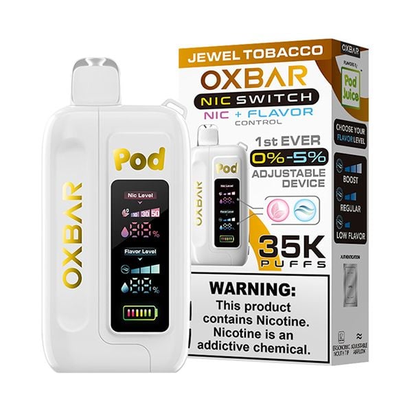 Oxbar x Pod Juice Switch Kit Nic Flavor Control 35K - Disposable Vapes (0%to5% - 35,000 Puffs) - Box of 5 - MK Distro