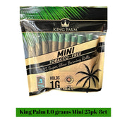 King Palm - 1gm Mini Leaf Tubes -Filters, Tips & Tubes (8 Packs x 25 Tubes) - MK Distro