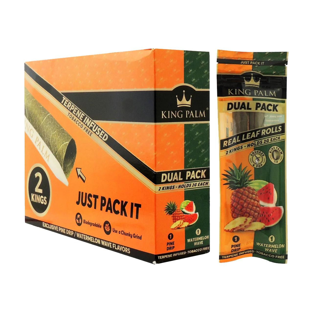 King Palm - 2gm King Size Dual Flavored  Cones - Cones(20 Pack x 2 Cones) - MK Distro