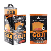 King Palm - 4.5" Goji Wraps W/Tips - Blunt/Hemp Wraps(15 Packs x 4 Wraps) - MK Distro