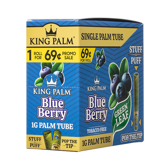 King Palm - 1gm Mini Leaf Tubes -Filters, Tips & Tubes (30 Packs x 1 Tube) - MK Distro