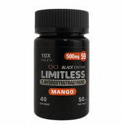 Limitless - Black Edition 7-Hydroxymitragynine Capsules - (50mg x 10 Capsules) - MK Distro