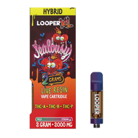 LOOPER - Lifted Live Resin (THC-A+THC-P+HHC) - Hemp Cartridges (2g x 5) - MK Distro