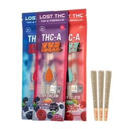 Lost THC - THCA VVS Sugar - Delta Pre-Rolls (1.65g x 3 Pre-Rolls) - MK Distro