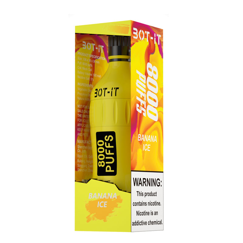 BOT IT - Disposable Vape (5% - 8000 Puffs) - Box of 5 | MK Distro