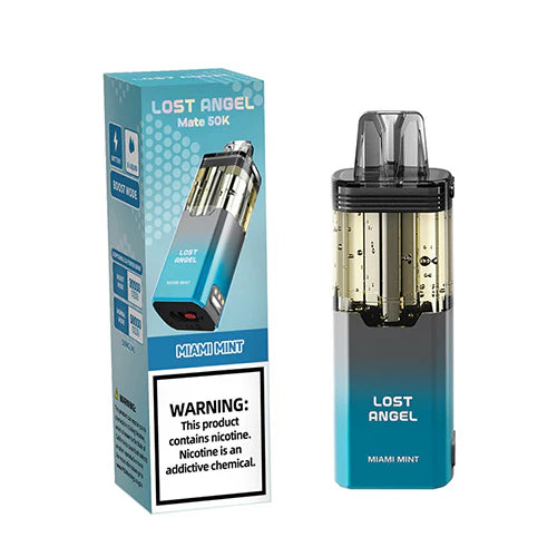 Lost Angel Mate - BUILT IN USA Disposable Pod (5% - 50,000 Puffs) - Box of 5 (TEXAS COMPLIANT)