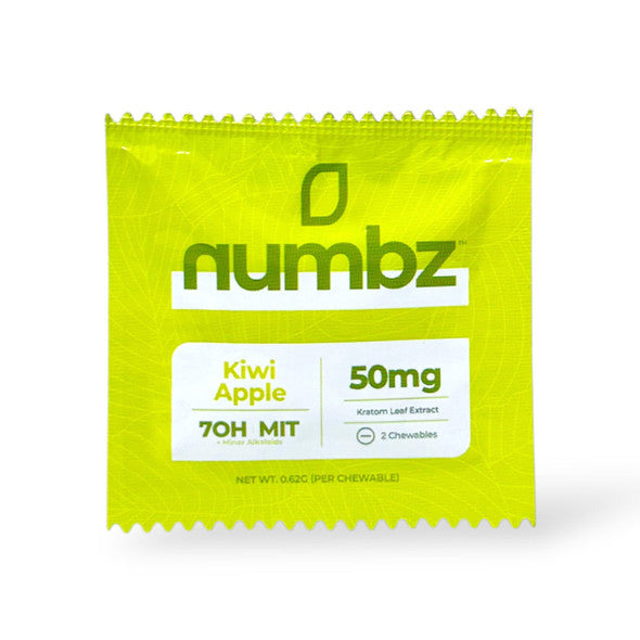 Numbz - Kratom leaf Extract Chewables  50mg - (2 Chewables x 20) - MK Distro