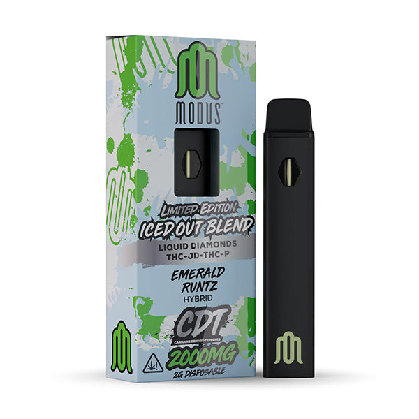 MODUS - Iced out Blend Air (THC-A Liquid Diamond + THC-JD + D8 + THCP) - Hemp Disposable (2g x 5) - MK Distro