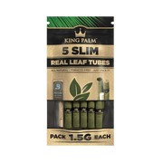 King Palm - Slim 1.5gm Slow Burning Rolls - Filters, Tips & Tubes (15 Packs x 5 Tubes) - MK Distro