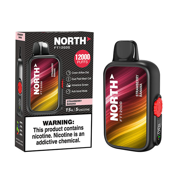 North FT12000 - Disposable Vape (0% - 12,000 Puffs) - Box of 10 - MK Distro