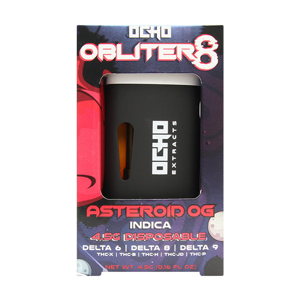 Ocho Extracts - Obliter8 (D6 + D8 + D9 + THC-X + THC-B + THC-H + THC-JD + THC-P) - Hemp Disposables (4.5g x  6) - MK Distro