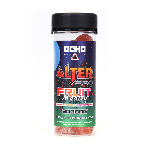Ocho Extracts Alter Ego (THC-A + 11-HYDROXY-THC) - Gummies & Edibles (9000mg x 6) - MK Distro