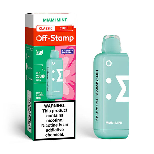 Off Stamp Cube Pod - Disposable Vapes (5% - 25,000 Puffs) - Box of 5 (TEXAS COMPLIANT)