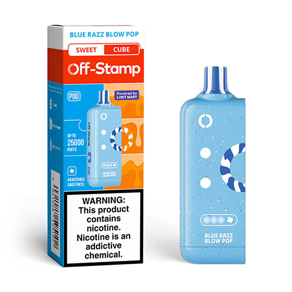 Off Stamp Cube Pod - Disposable Vapes (5% - 25,000 Puffs) - Box of 5 (TEXAS COMPLIANT)