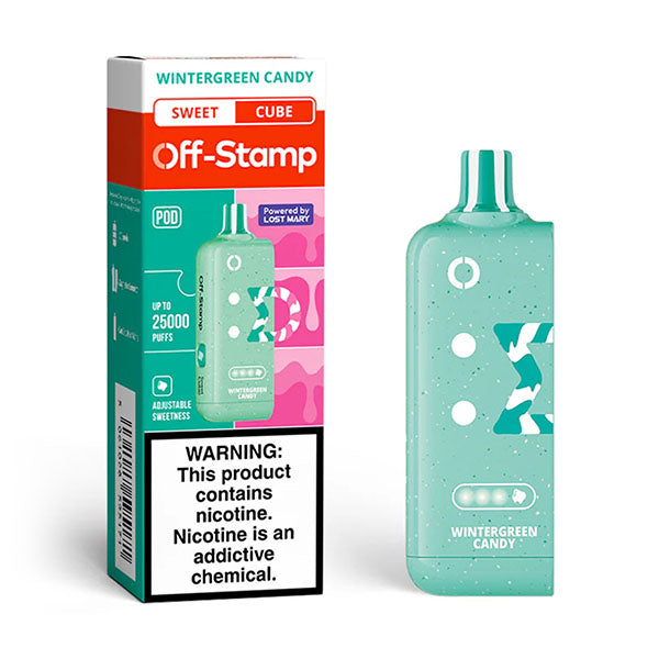 Off Stamp Cube Pod - Disposable Vapes (5% - 25,000 Puffs) - Box of 5 (TEXAS COMPLIANT)
