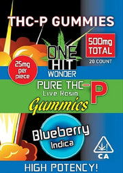 One Hit Wonder - Pure THC-P Live Rosin - Delta Gummies (25mg x 20 Gummies)