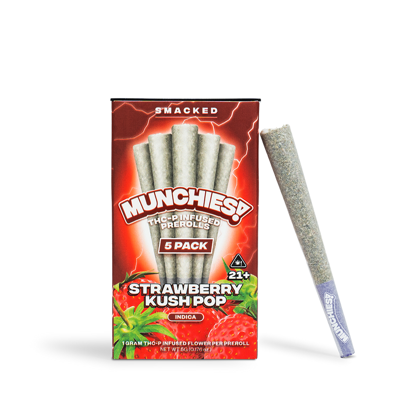 Munchies THC-P Infused - Hemp Pre-Rolls (Display of 5) - MK Distro