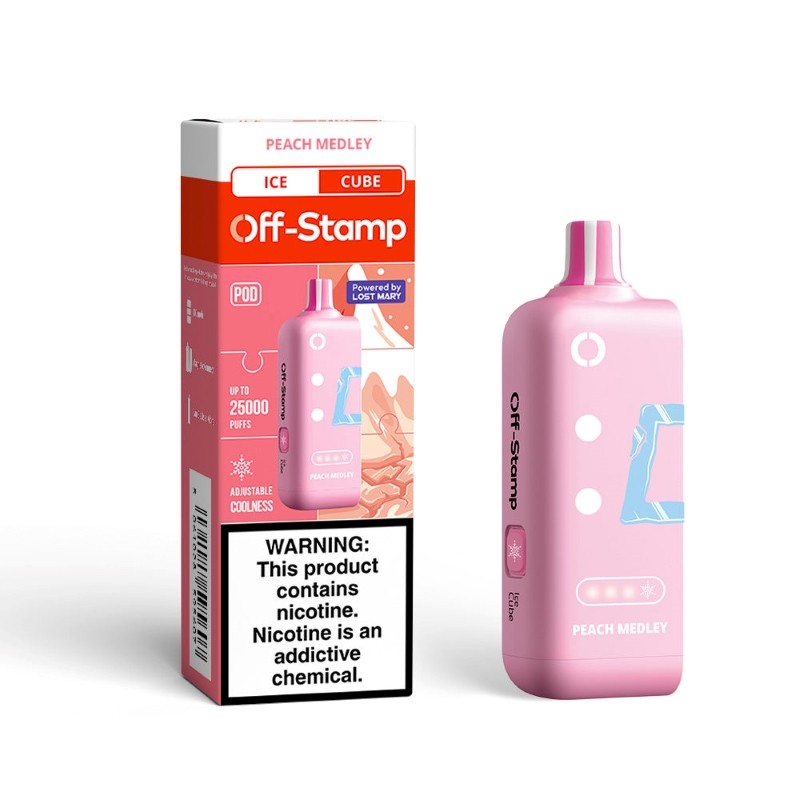 Off Stamp Cube Pod - Disposable Vapes (5% - 25,000 Puffs) - Box of 5 - MK Distro