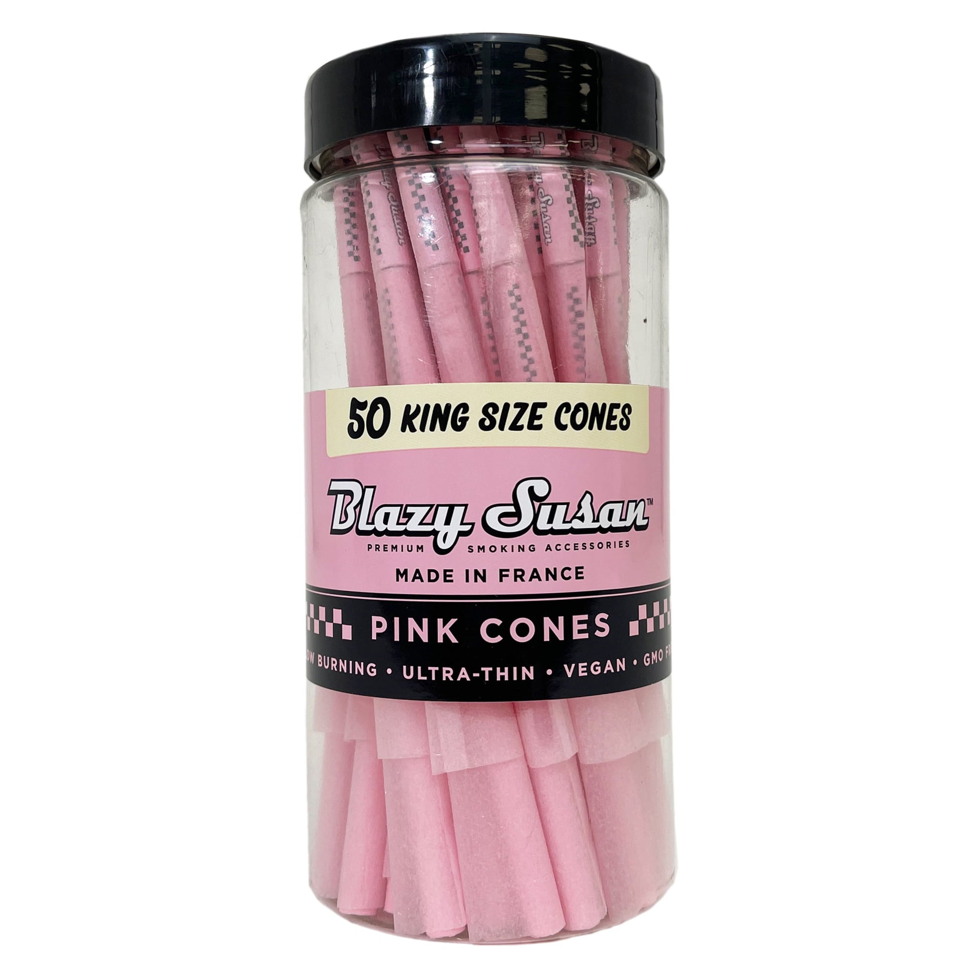 Blazy Susan - King Size Pre-Rolled Cones (Jar of 50) - MK Distro