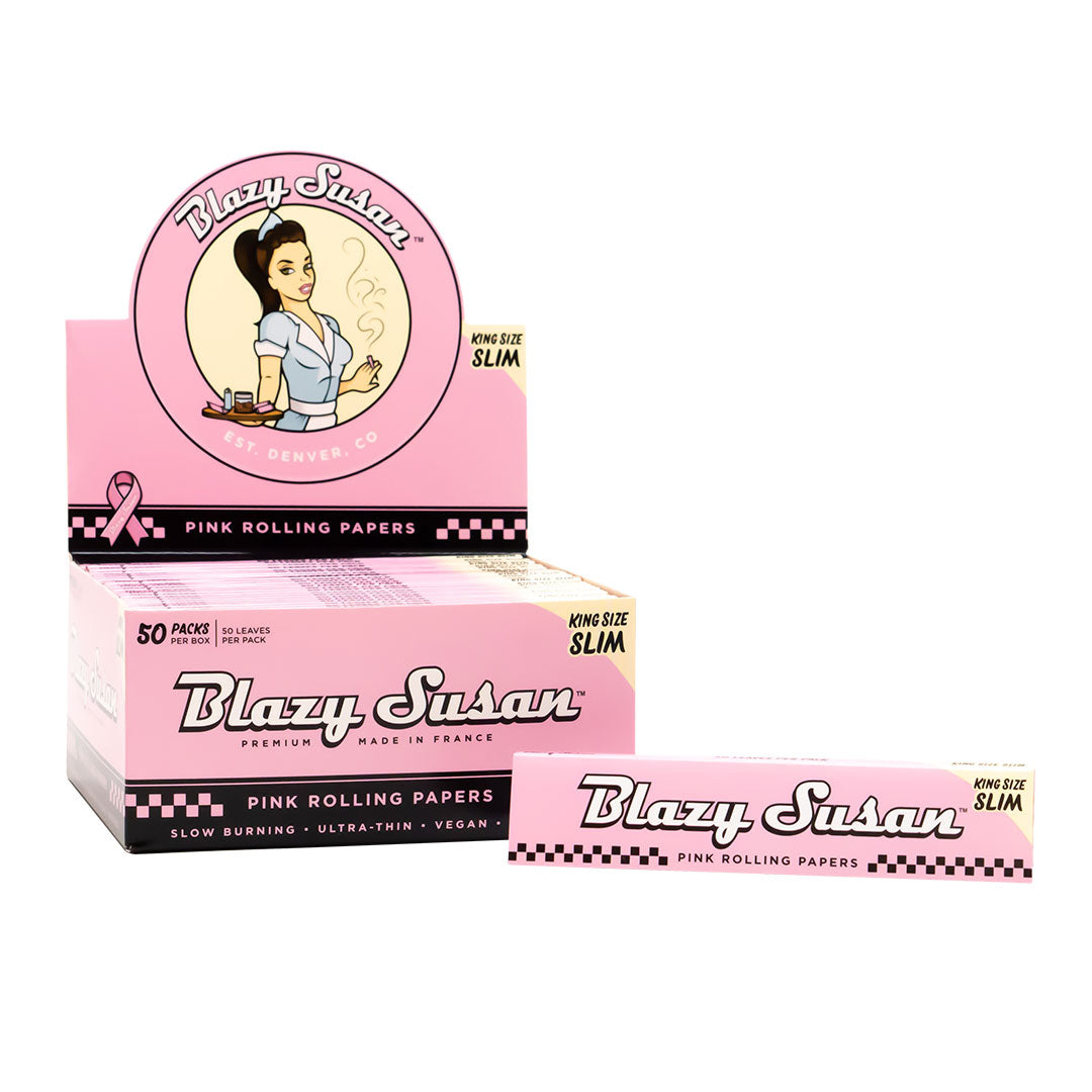 Blazy Susan - King Size Slim Rolling Papers (50 x 50 Leaves) - MK Distro