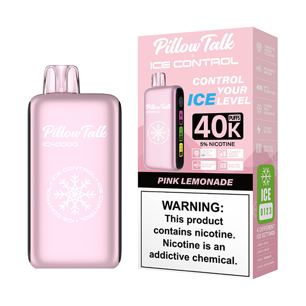 Pillow Talk Ice Control IC40000 - Disposable Vape (5% - 40,000 Puffs) - Box of 5 - MK Distro