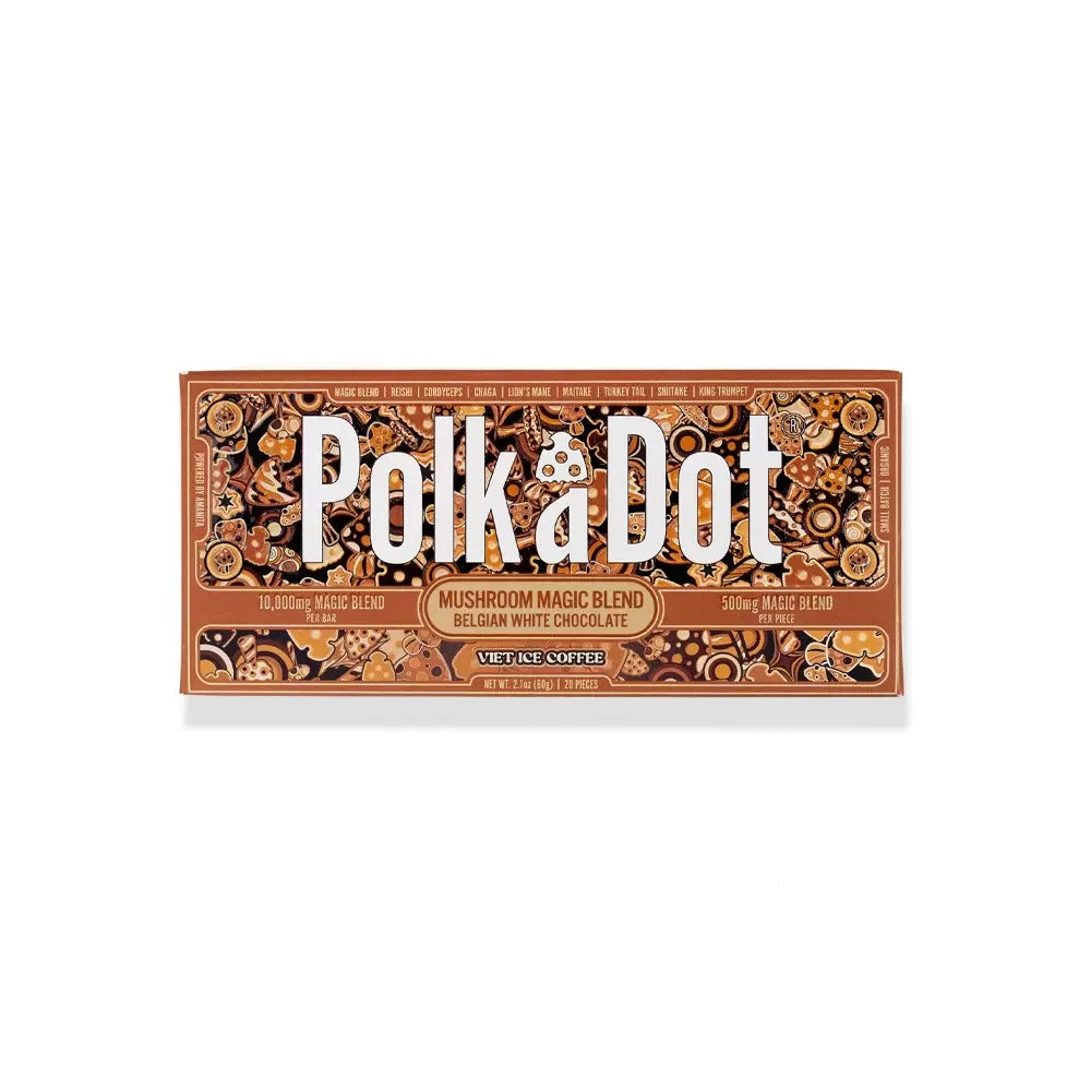 Polk A Dot - Mushroom Magic Blend Chocolate - Nootropic Edibles (10000mg x 10) - MK Distro