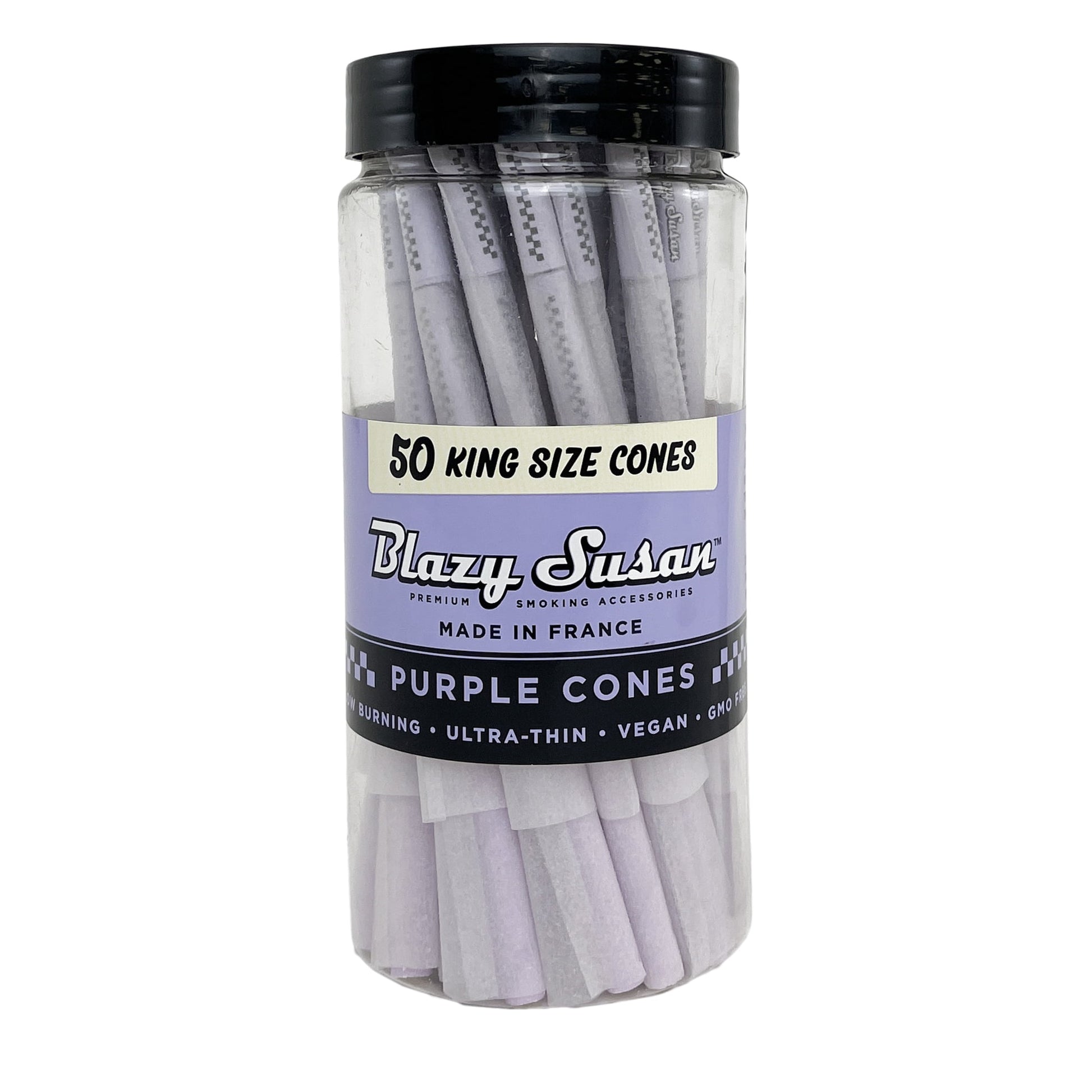 Blazy Susan - King Size Pre-Rolled Cones (Jar of 50) - MK Distro