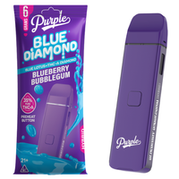 Purple - Blue Diamond (Blue Lotus + THCA Diamond) - Hemp Disposables (6g x 5) - MK Distro