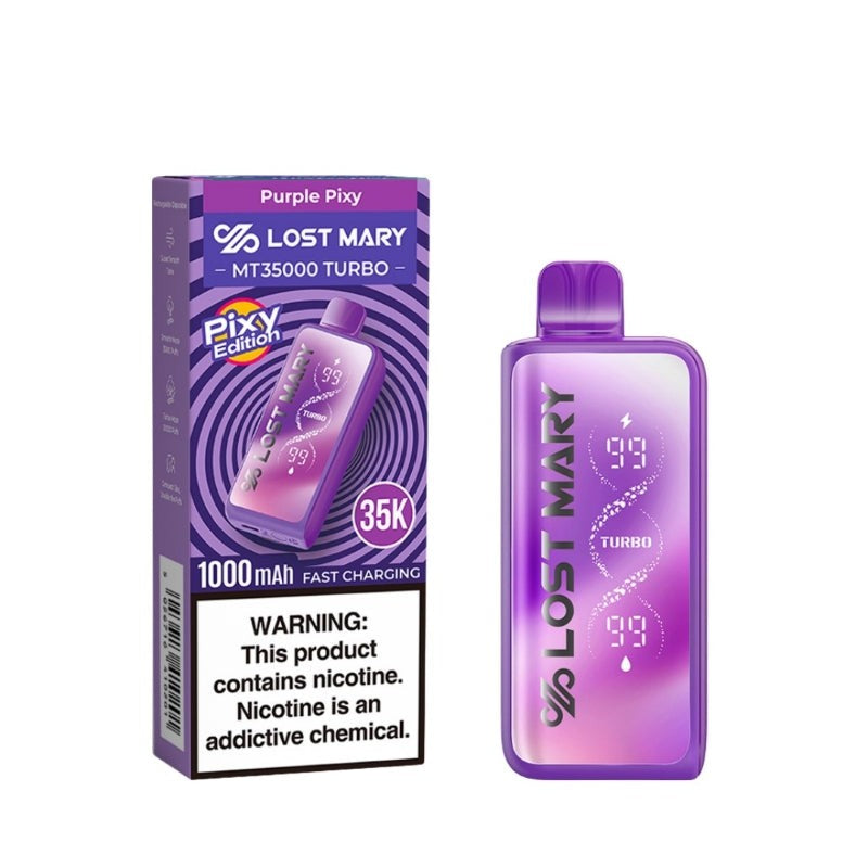 Lost Mary MT 35K Turbo Pixy Edition - Disposable Vape (5%) (Box of 5) - MK Distro