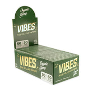 Vibes - 1 1/4 Size Organic Hemp - Rolling Papers (50 x 50 Papers) - MK Distro
