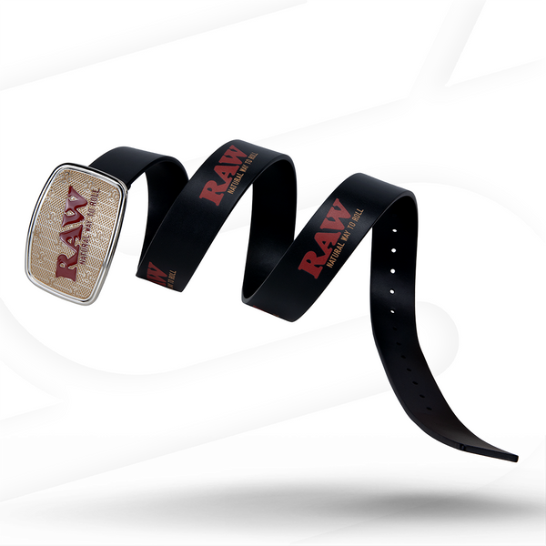 Raw Vegan Leather Belt (Black) - Merchandise - MK Distro