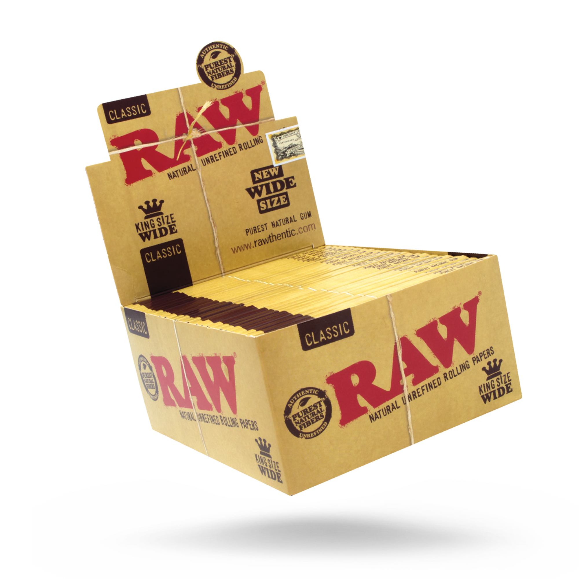 Raw - Classic King Size Slim Wide - Rolling Papers (50 Pack x 33 Papers) - MK Distro