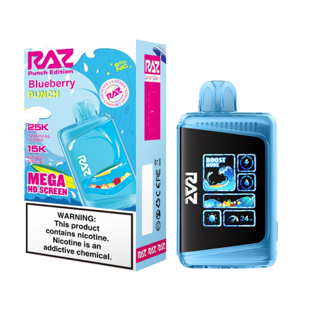 Raz LTX 25000 - Disposable Vape (5% - 25000 Puffs) - Box of 5 - MK Distro