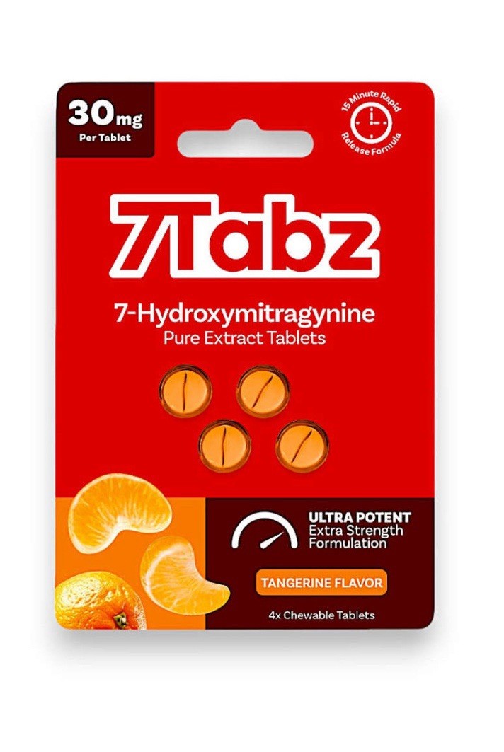7Tabz Hydroxymitragynine Tablets (30mg x 4ct) - Kratom Capsules (Single) - MK Distro
