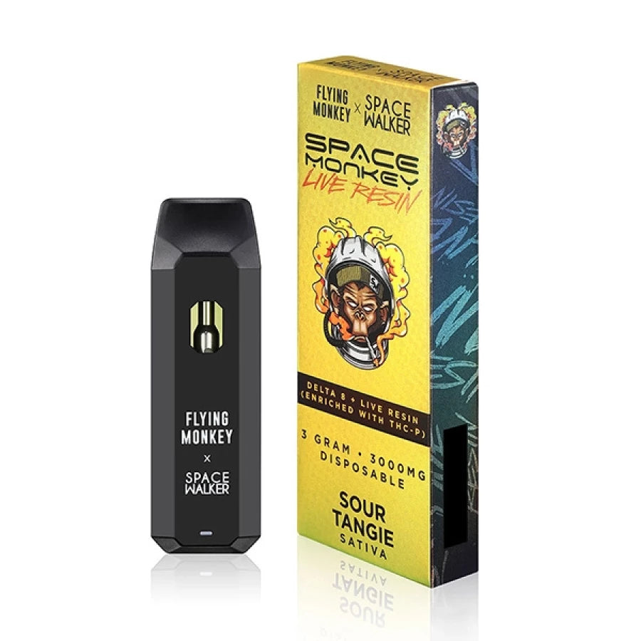 Flying Monkey x Space Monkey Live Resin (D8 + THC-P) - Hemp Disposable (3g x 8) - MK Distro