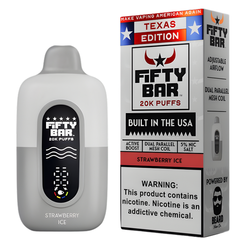 Fifty Bar 20K - Disposable Vape (5%) (Box of 5) - MK Distro