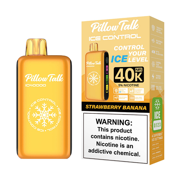 Pillow Talk Ice Control IC40000 - Disposable Vape (5% - 40,000 Puffs) - Box of 5 - MK Distro