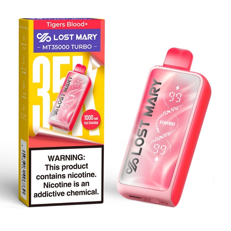 Lost Mary MT35000 Turbo - Disposable Vapes (5% - 35,000 Puffs) - Box of 5 - MK Distro