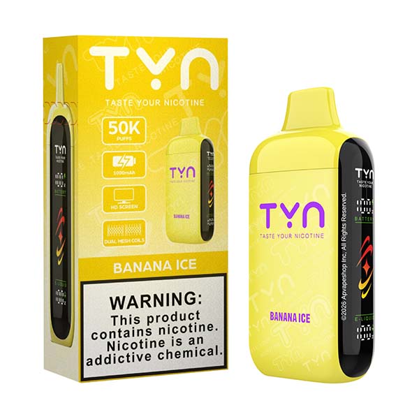 TYN 50K - Disposable Vape (5%) (Box of 5) TX Compliant