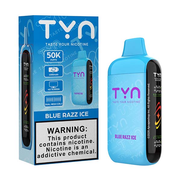 TYN 50K - Disposable Vape (5%) (Box of 5) TX Compliant