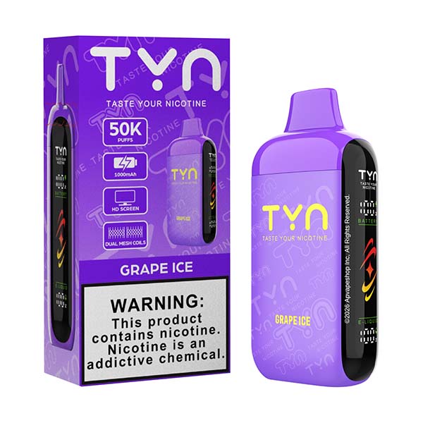 TYN 50K - Disposable Vape (5%) (Single) TX Compliant - MK Distro