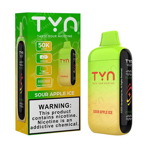 TYN 50K - Disposable Vape (5%) (Single) TX Compliant - MK Distro