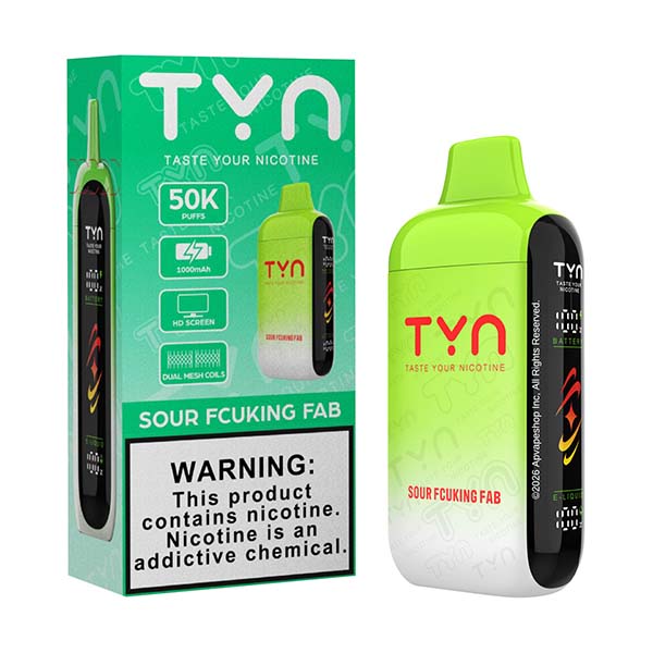 TYN 50K - Disposable Vape (5%) (Single) TX Compliant - MK Distro